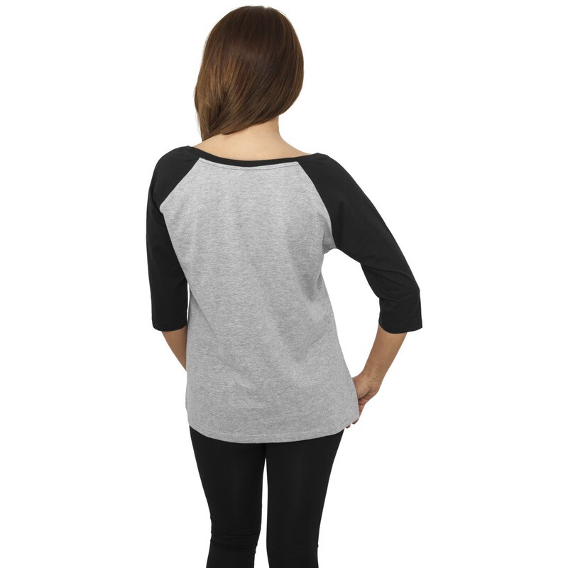 Ladies 3/4 Contrast Raglan Tee