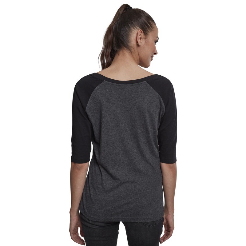 Ladies 3/4 Contrast Raglan Tee