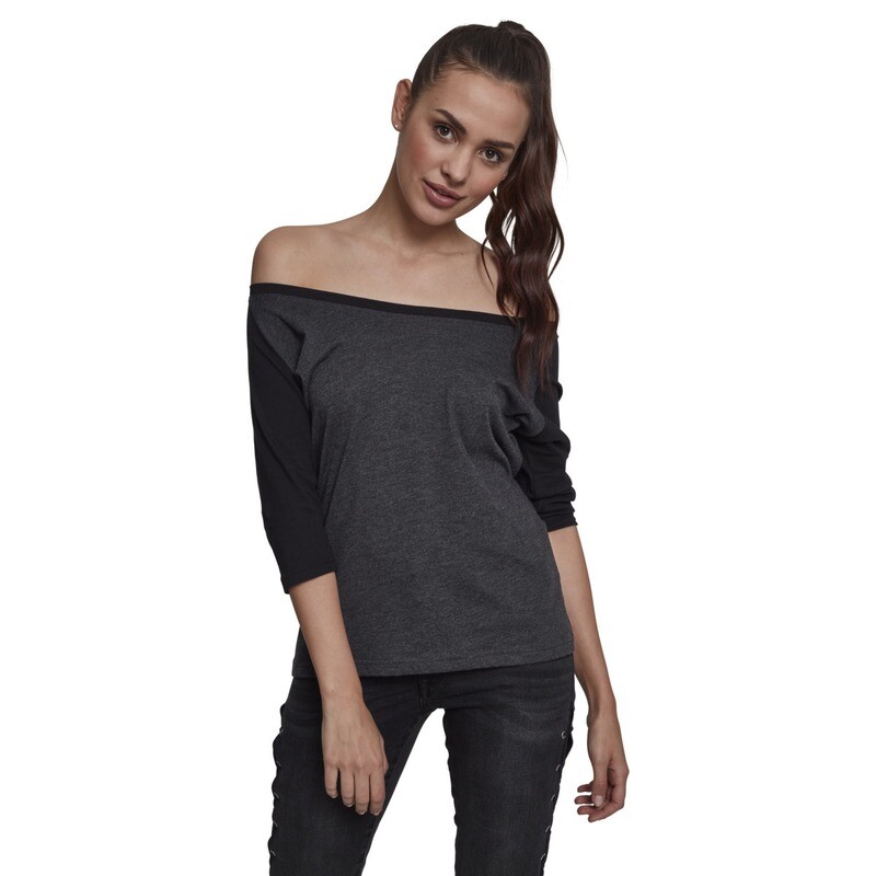 Ladies 3/4 Contrast Raglan Tee