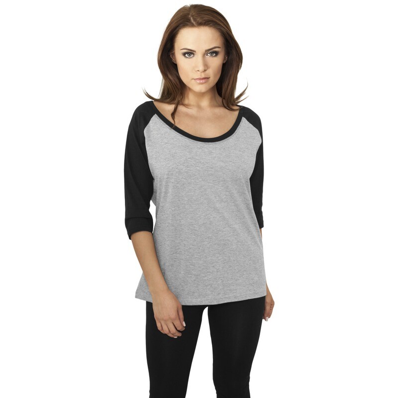 Ladies 3/4 Contrast Raglan Tee
