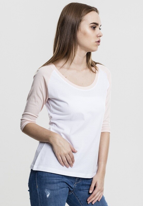 Ladies 3/4 Contrast Raglan Tee