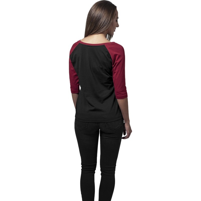Ladies 3/4 Contrast Raglan Tee