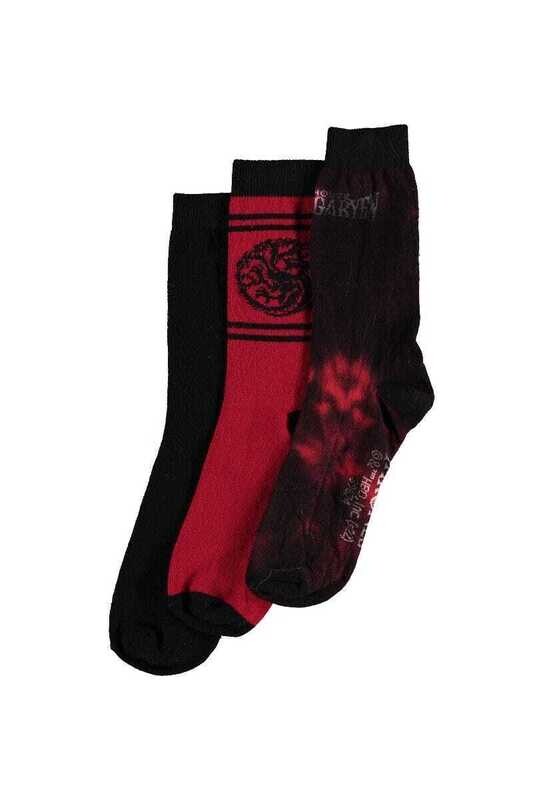 GOT - House Of The Dragon - Crew Socks (3Pack)