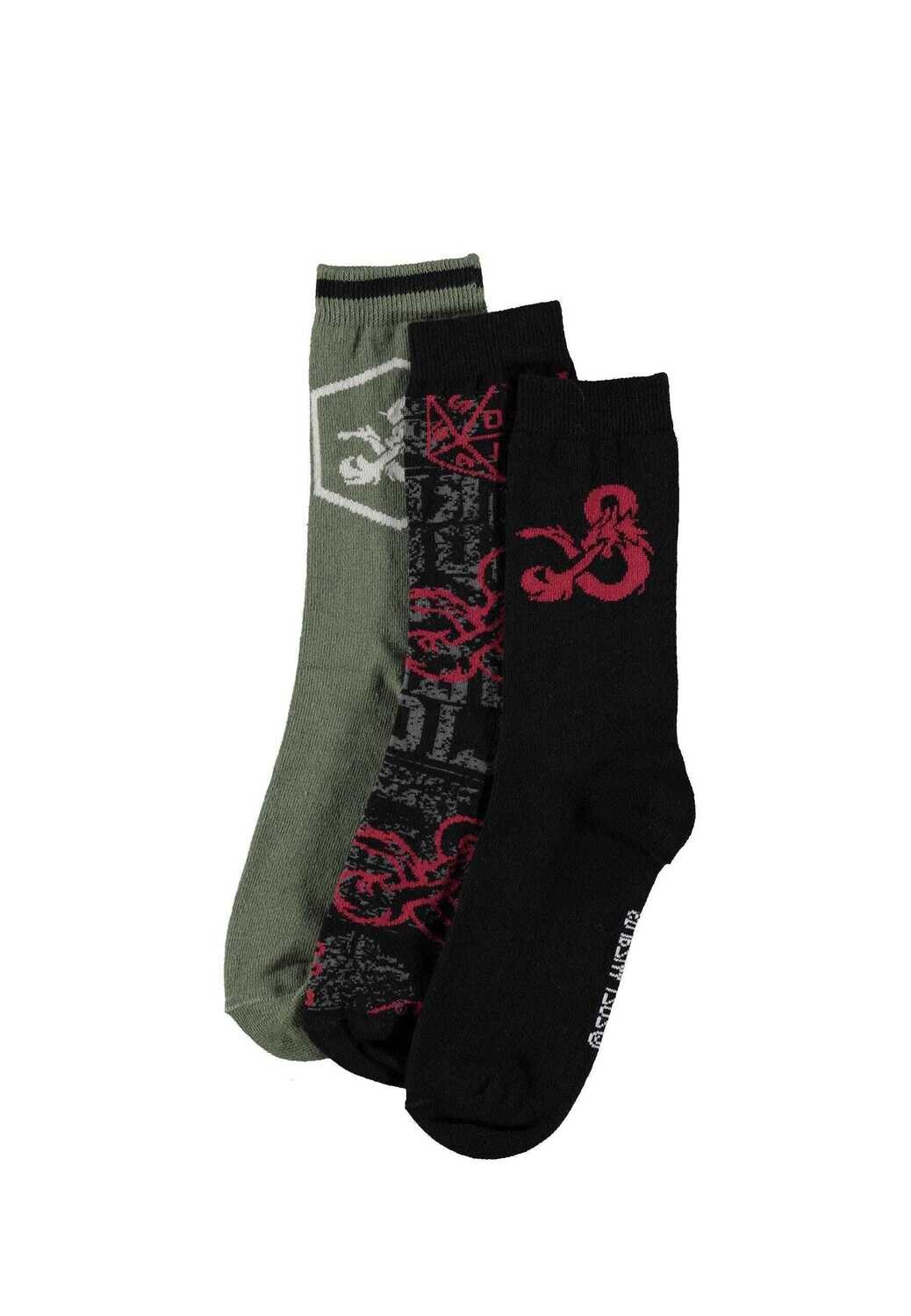 Dungeons &amp; Dragons - Crew Socks (3Pack), Grösse: 39/42