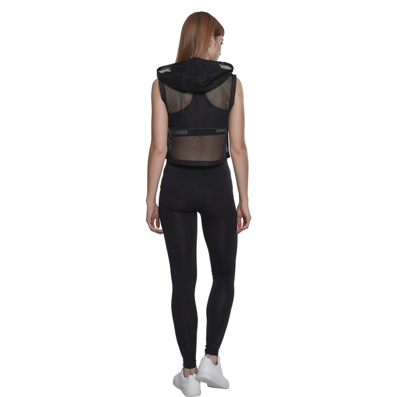 Ladies Mesh Cropped Hoody