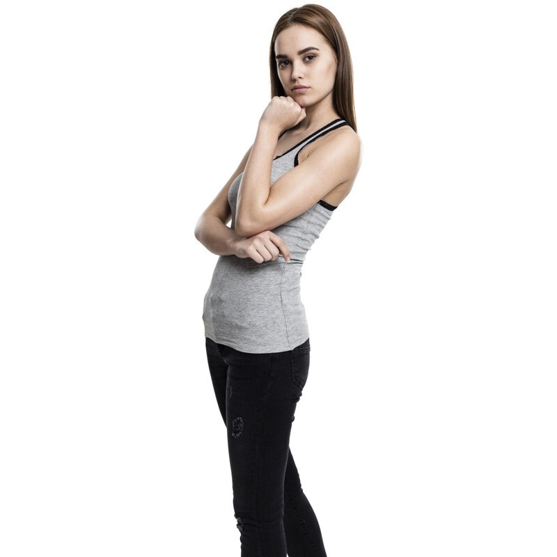 Ladies Button Laces Tanktop