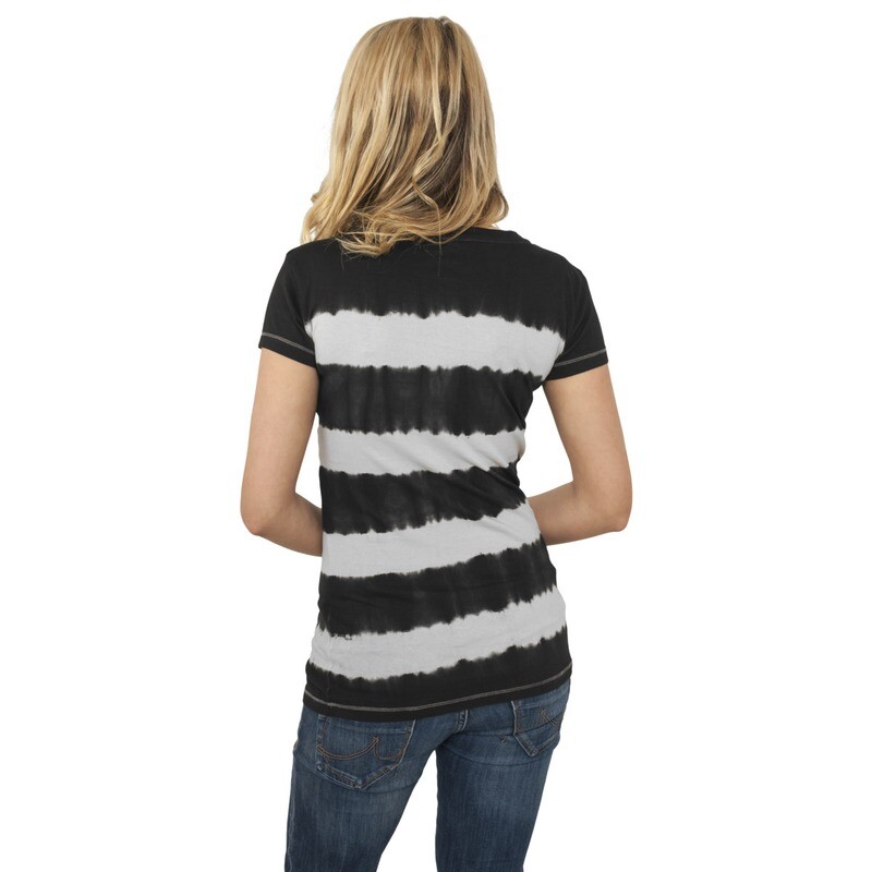 Ladies Dip Dye Stripe Tee