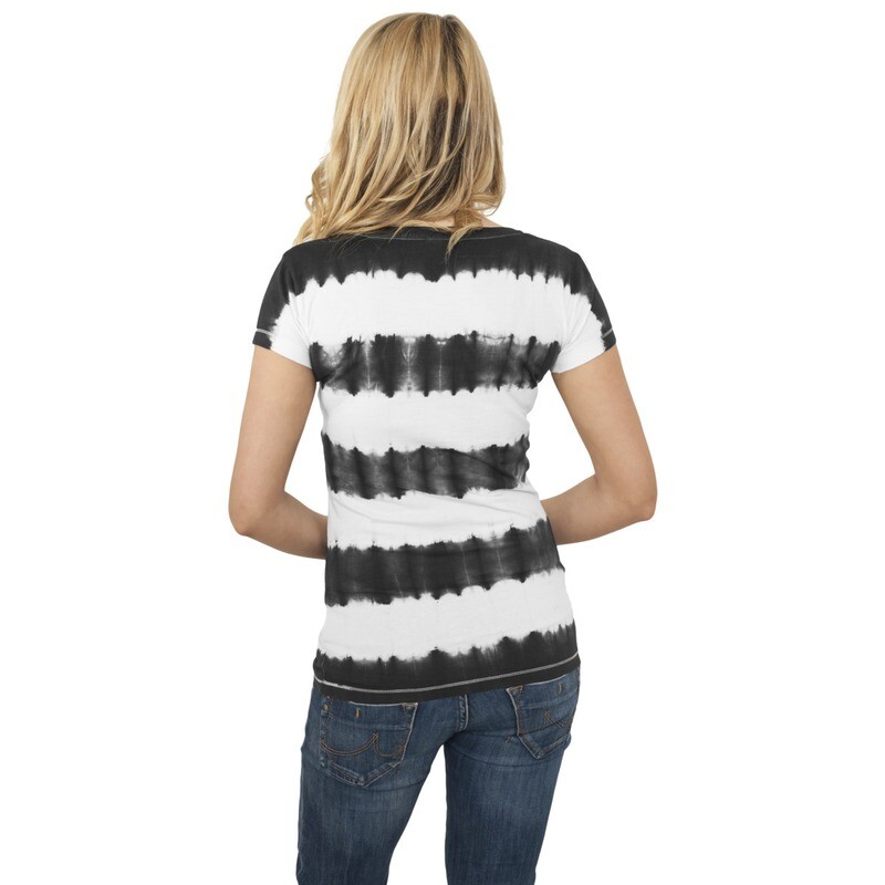 Ladies Dip Dye Stripe Tee