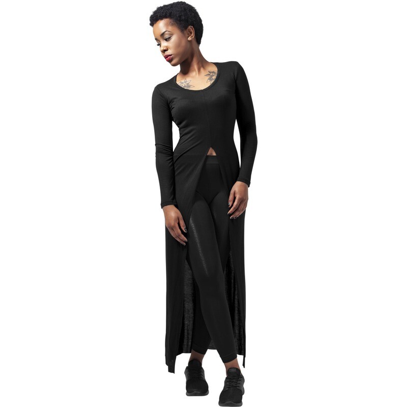 Ladies X-Long Front Slit Tee