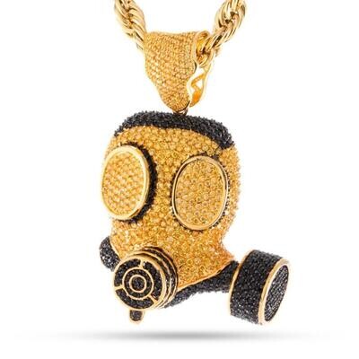 Two-Tone Gas Mask Necklace