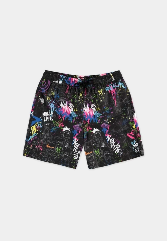 Naruto - Hero AOP Black - Men&#39;s (Swim) Shorts