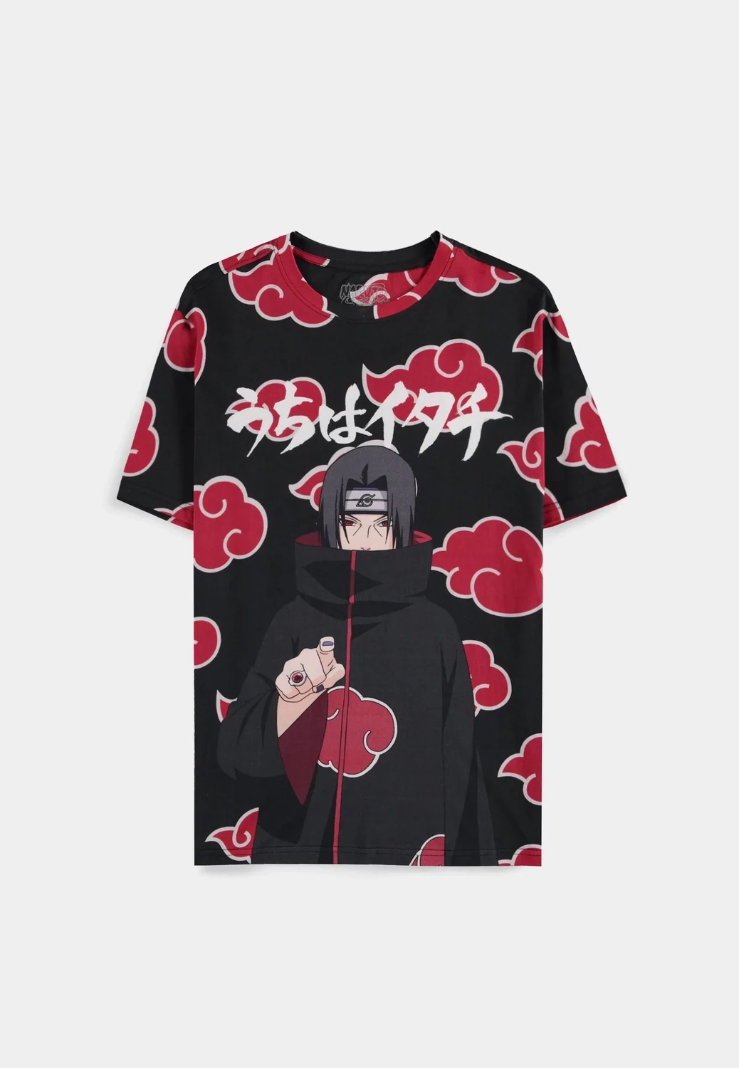 Naruto Shippuden - Itachi Clouds - Digital Printed Men&#39;s Short Sleeved T-shirt, Grösse: XS
