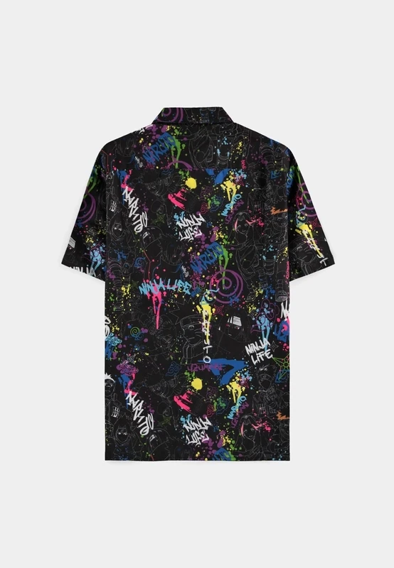 Naruto - Hero AOP Black - Men's Short Sleeved Blouse