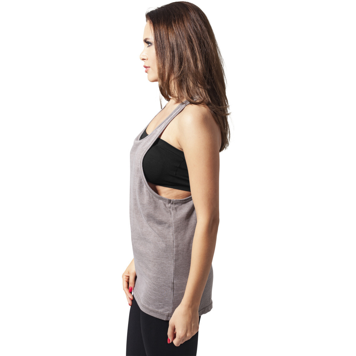 Ladies Loose Burnout Tank