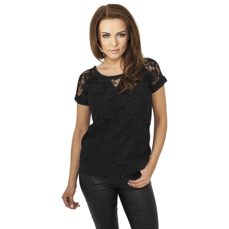 Ladies Double Layer Laces Tee