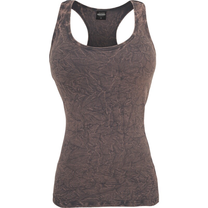 Ladies Crinkle Camo Tank Top