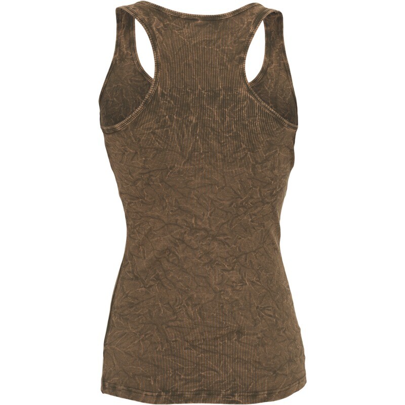 Ladies Crinkle Camo Tank Top