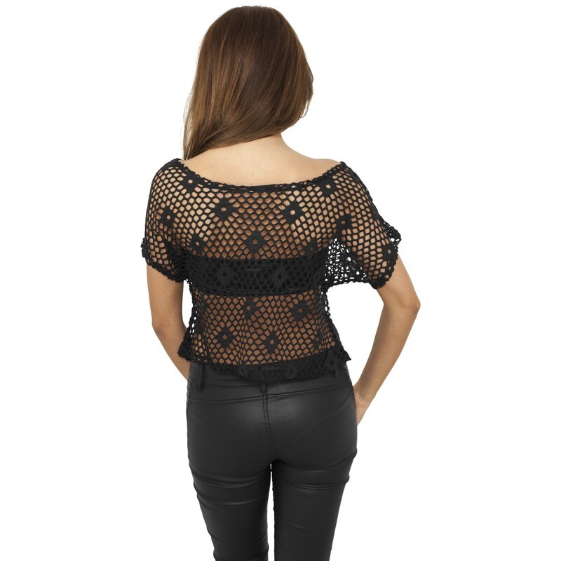 Ladies Short Mesh Top