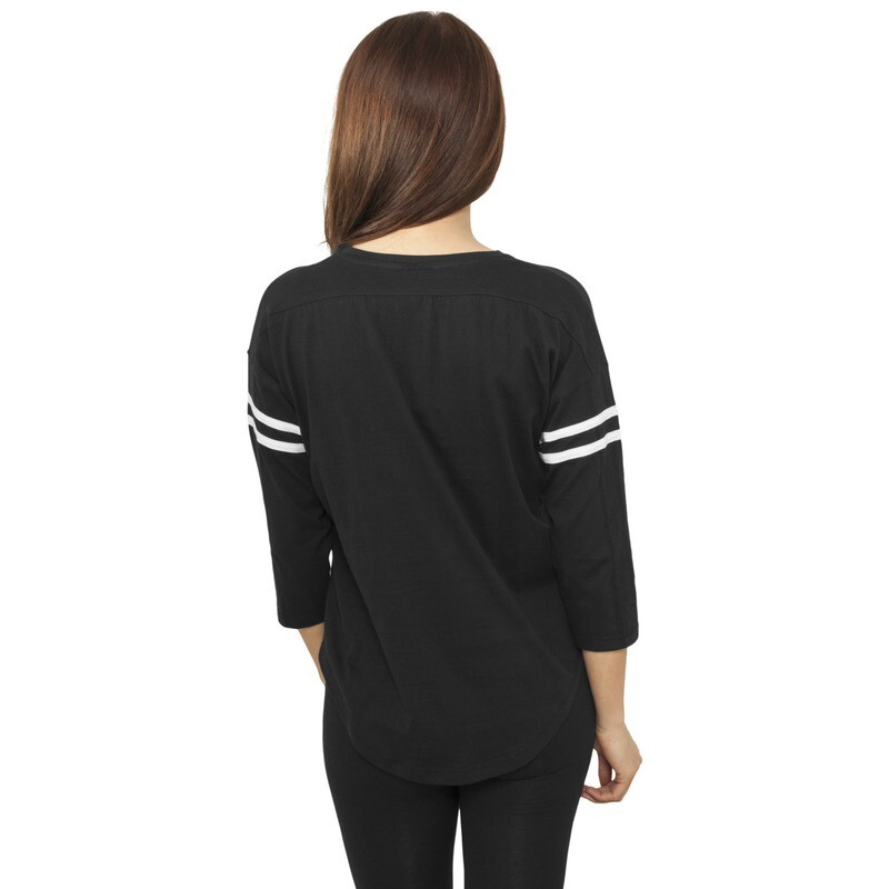 Ladies Sleeve Striped L/S Tee