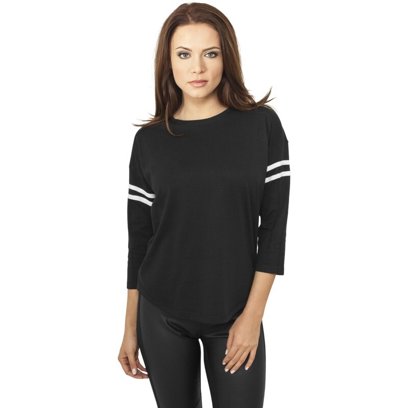Ladies Sleeve Striped L/S Tee