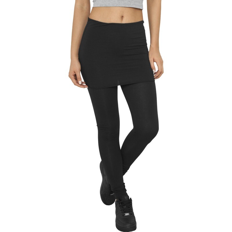 Leather 2 in 1 Skirt Leggings