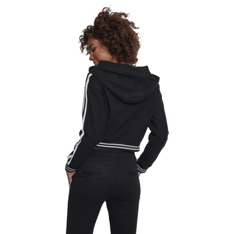 Ladies Short Lace Up Hoody