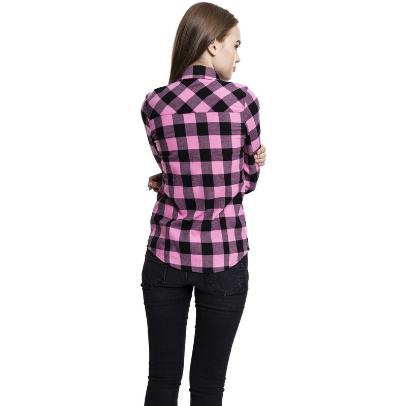 Ladies Turnup Checked Flanell Shirt