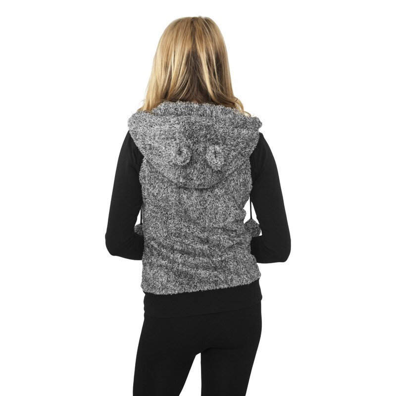 Ladies Melange Teddy Vest
