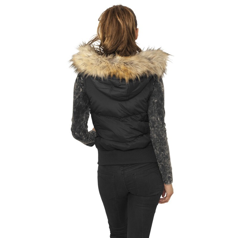 Ladies Melange Teddy Vest