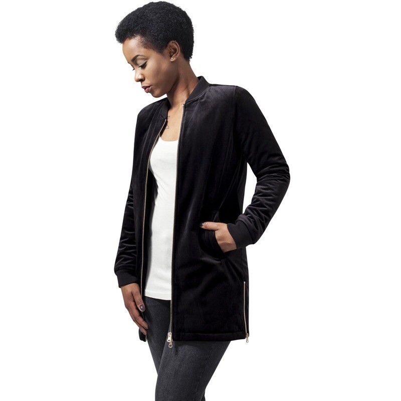 Ladies Long Velvet Jacket