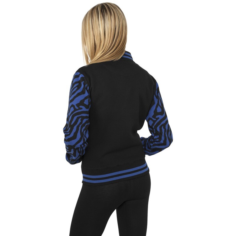 2-tone Zebra College Sweat Jacket