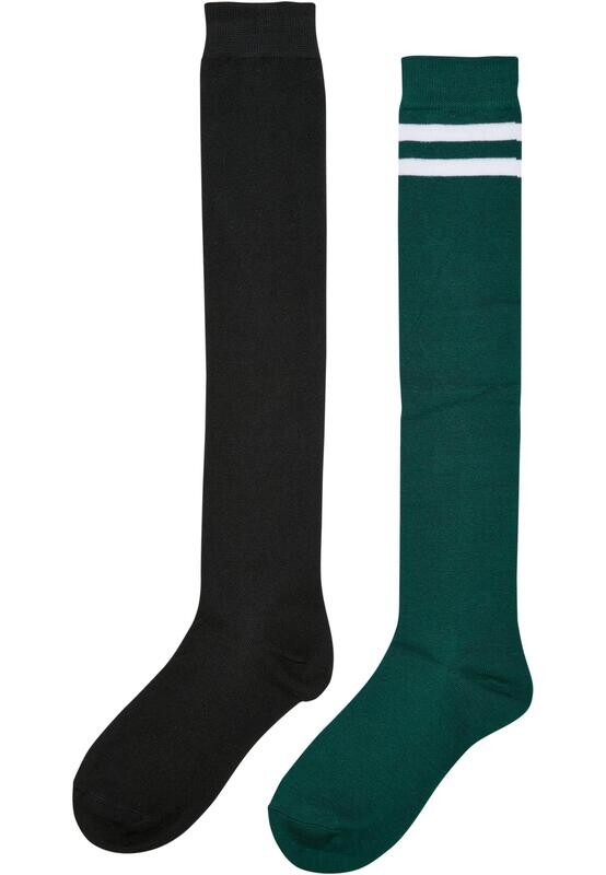 Ladies Checkerboard Overknee Socks