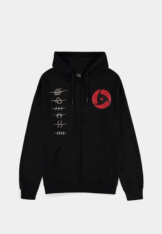 Naruto Shippuden - Akatsuki Symbols Men&#39;s Zipper Hoodie