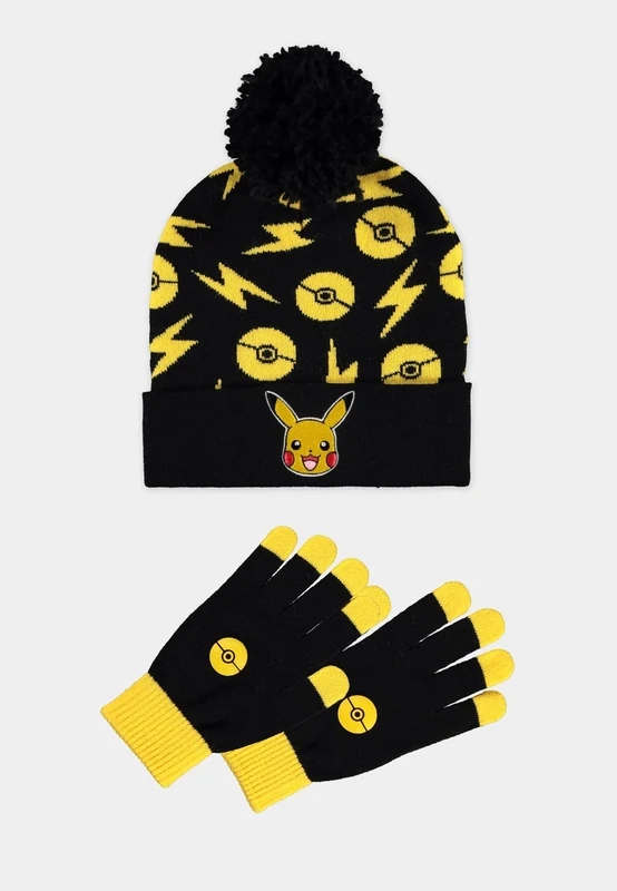 Pokémon - Men&#39;s Giftset (Beanie &amp; Knitted Gloves)