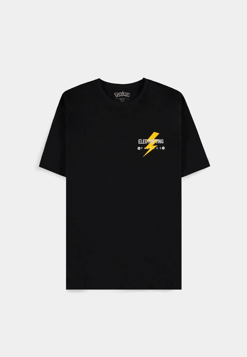 Pokémon - Pikachu Electrifying Line Art Men&#39;s Short Sleeved Loose Fit T-shirt