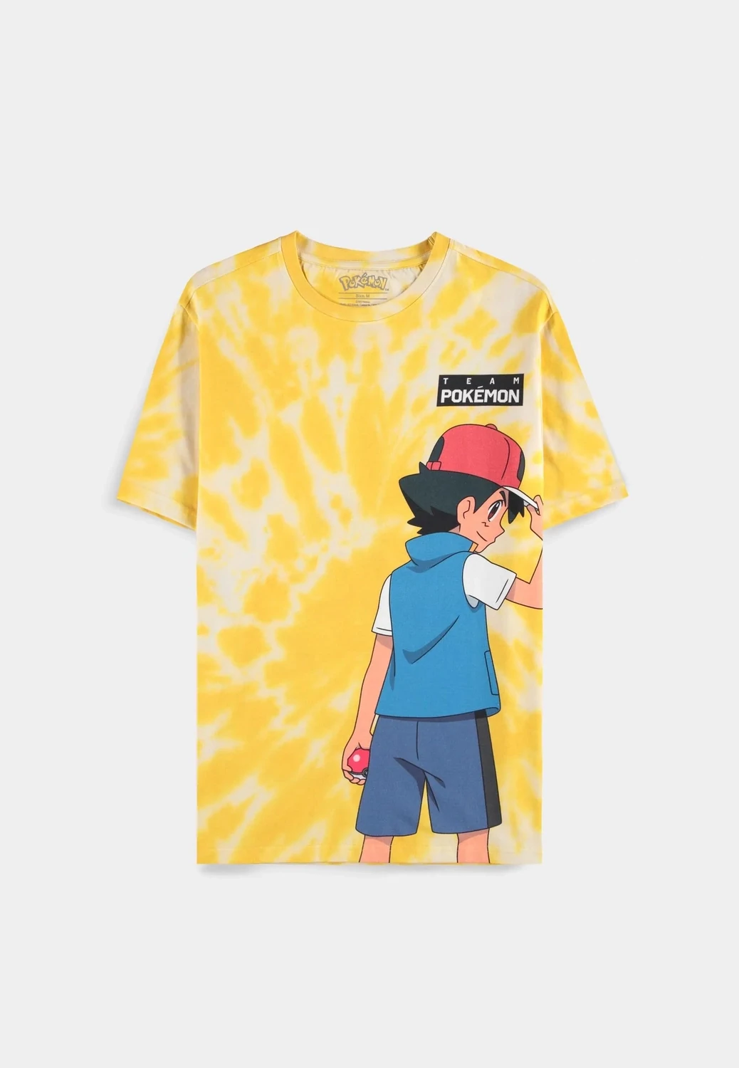 Pokémon - Ash and Pikachu - Digital Printed Men&#39;s Short Sleeved T-shirt
