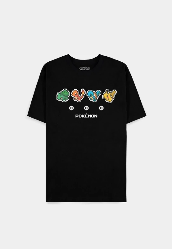 Pokémon - Starters - Men&#39;s Short Sleeved T-shirt (Black option TS575888POK)