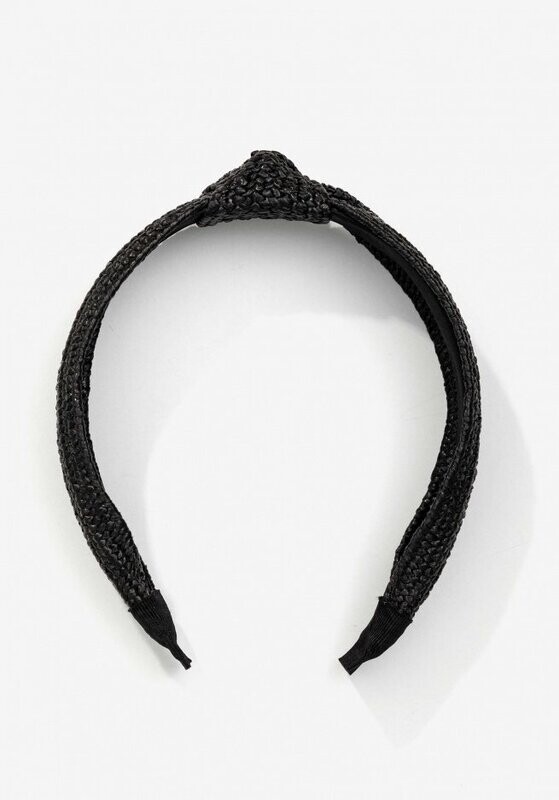 DIADEMA RAFIA NEGRA