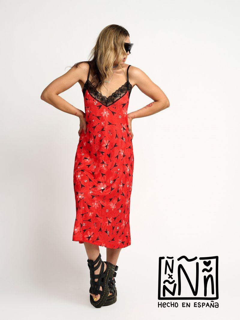 VESTIDO LENCERO GUITARRA
