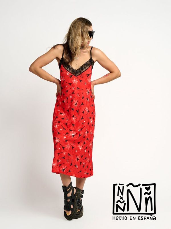 VESTIDO LENCERO GUITARRA