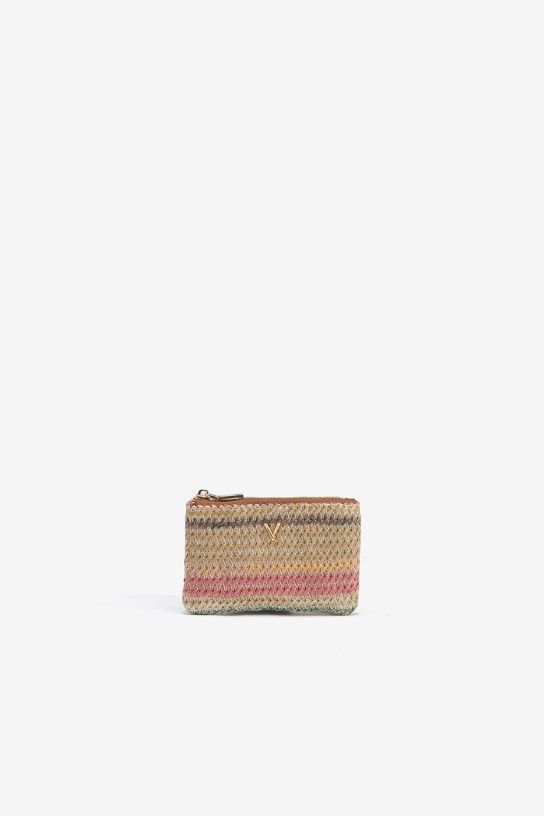 MONEDERO RAFIA COLORES