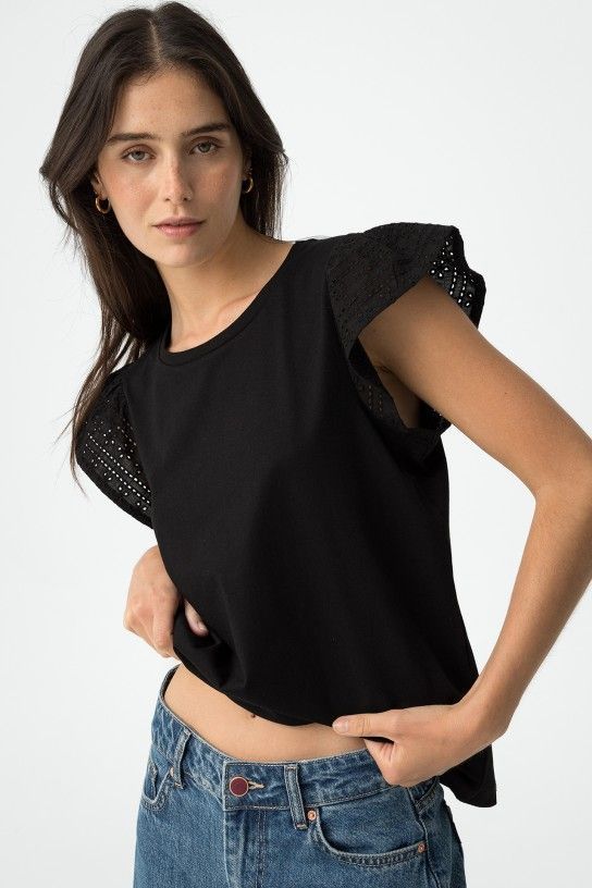CAMISETA GRACIOSA NEGRA