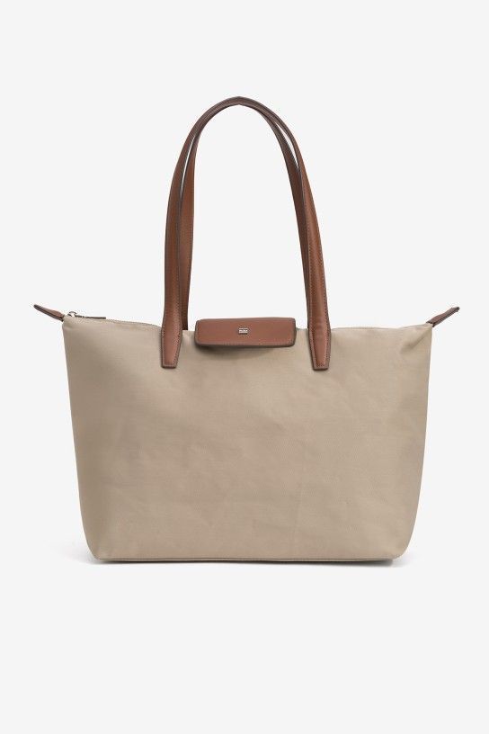 BOLSO NYLON BEIGE