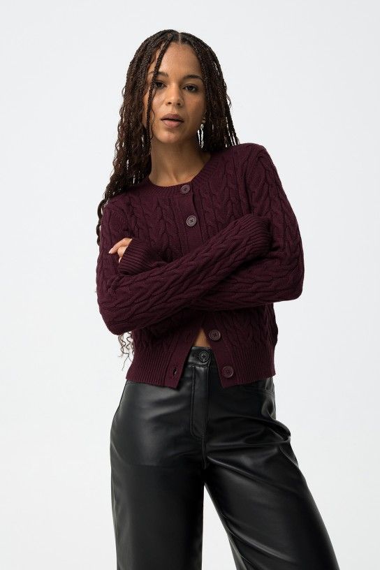 CARDIGAN LIMORA GRANATE CARDIGAN LIMORA GRANATE