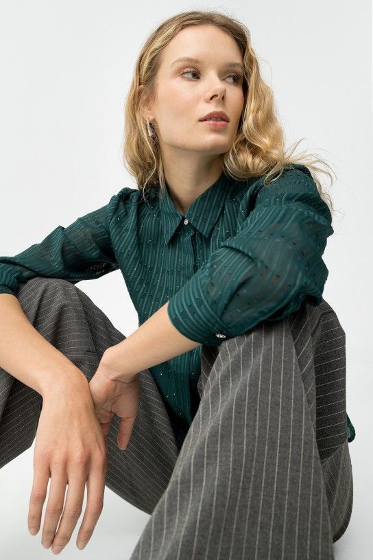 CAMISA RELUZENTE VERDE