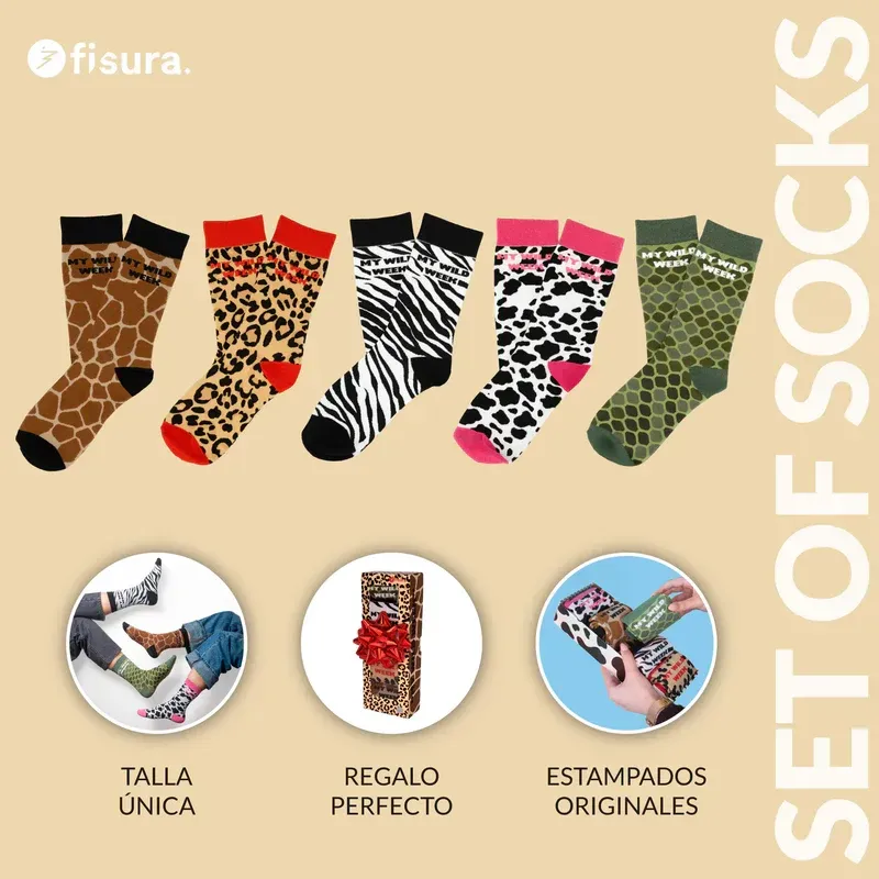 PACK CALCETINES MY WILD WEEK PACK CALCETINES MY WILD WEEK