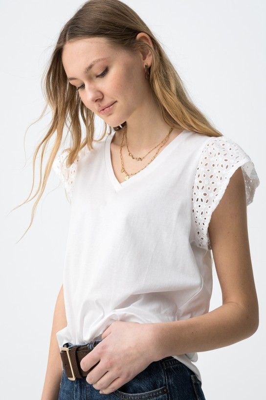 CAMISETA GRACIOSA BLANCA