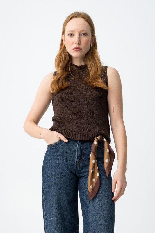 CHALECO BAELLA MARRÓN