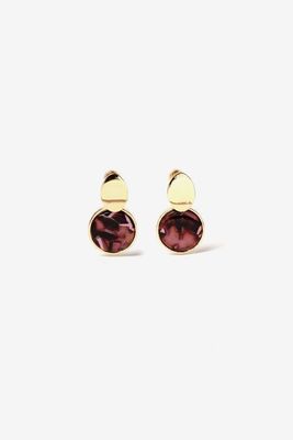 PENDIENTES BURDEOS