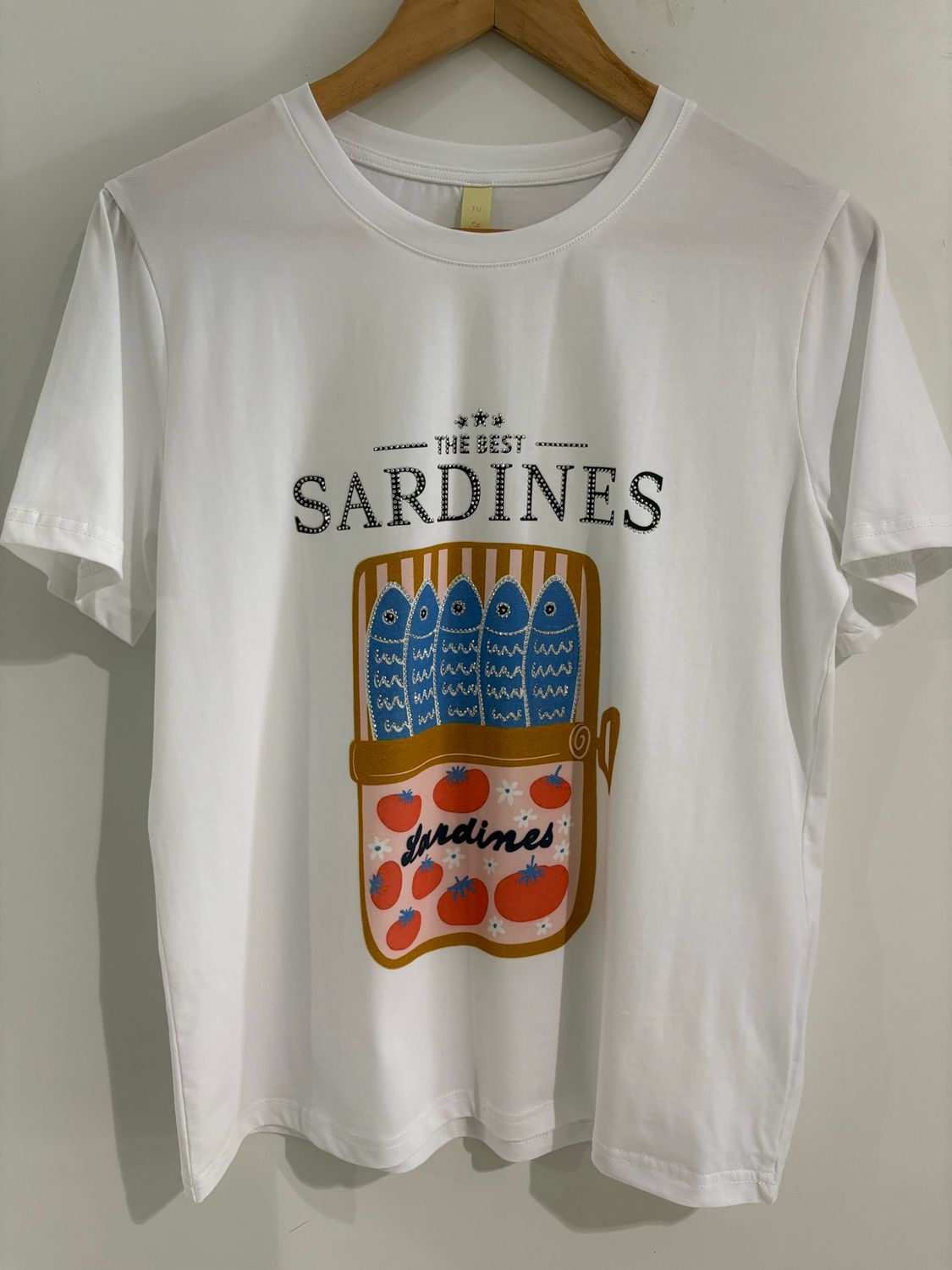 CAMISETA SARDINAS BRILLOS